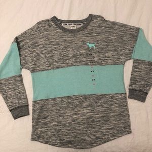 Pink Marbled Crew Neck Sweater